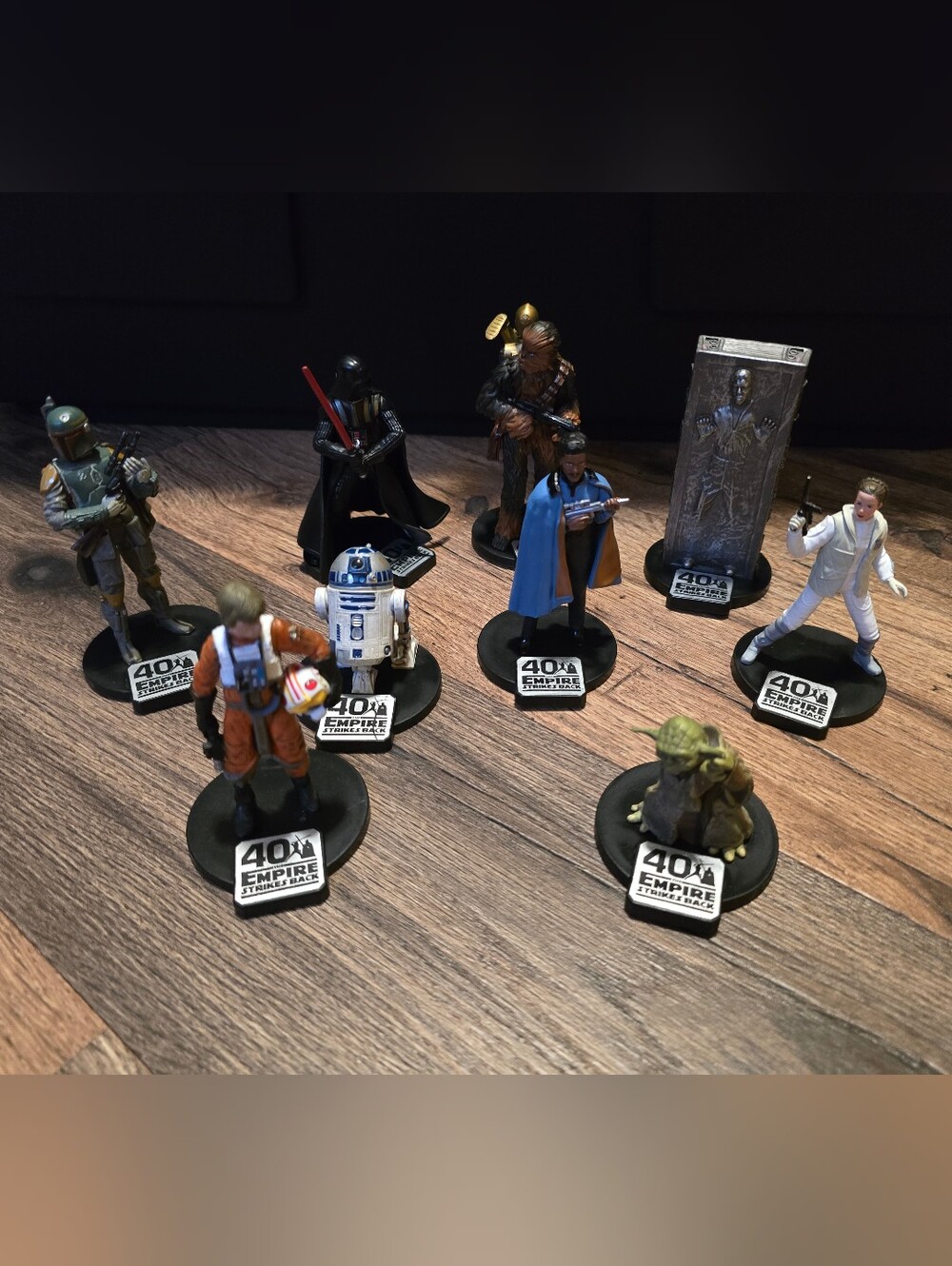 Star Wars 40 Anniversary Empire Stirkes Back Collectible Figures x9